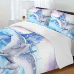 Great Lost Castle Of Pegasus 3D Quilt Duvet Doona Cover Set Pillow Case Print. Fixed Price $64.18.