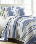 Levtex St. Bart Stripe 3-PC.FULL/QUEEN Quilt Set- Blue. Fixed Price $114.99.