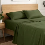 Lot 100 Microfiber - 85GSM Sheet Set (queen, Cypress) Sold As Is. Fixed Price $1077.00.