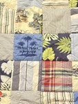 Pottery Barn Kids Quilt Queen Surf Madras Patchwork Tropical Hawaiian 68 X86. Fixed Price $115.00.