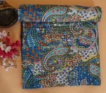 Indian Hand Stitched Pure Cotton Quilt Lightweight Comforter Paisley Print Throw. Fixed Price $66.81.