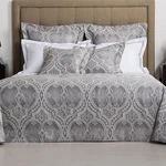 $2000 New Frette Cast Iron Grey Pearl King Coverlet + 3 Euro Shams Quilt Blanket. Fixed Price $150.00.