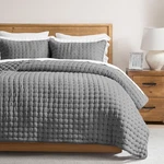 Quilt Bedding Set California King 118X106 3 Pieces Dark Grey Wdcozy Lightweight. Fixed Price $89.99.