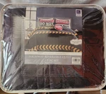 Lush Decor 5 Pc Full/queen Highway Reversible Quilt Set Charcoal Yellow Boys Men. Fixed Price $45.99.