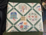 Vintage Blanket Country Sampler Twin Full Trimmed Nylon 72X90 Usa Nos. Fixed Price $31.95.