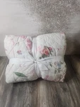 Pottery Barn Loveshackfancy Floral Bow Patchwork Embroidered Quilt King. Fixed Price $249.00.