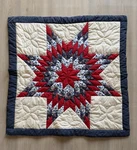 Vintage Hand Quilted Lone Star 31.5X33 Western Country Decor. Fixed Price $55.00.