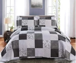 Morden Lightweight Queen Bedspread - Floral & Plaid Reversible Quilt Set Gr.... Fixed Price $43.35.