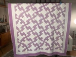 Beautiful Vintage 1940'S Drunkard's Path Hand Stitched Farmhouse Quilt Tubfast. Fixed Price $157.50.