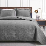 Loves Cabin King Size Quilt Set Grey Bedspreads - Soft Summer Lightweight.... Fixed Price $58.18.