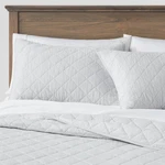 Threshold Diamond Quilt Stitch Oeko-tex, Light Gray, Full/queen. Fixed Price $33.99.