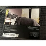 Hudson Park Collection Textured Velvet Coverlet, King Drak Gray New Msrp $565. Fixed Price $159.97.