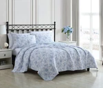 Laura Ashley Walled Garden Quilt Set 3PC 100% Cotton Reversible Natural Soft. Fixed Price $149.99.