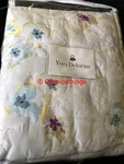 Yves Delorme Ondee Full / Queen Quilted Coverlet Bedspread Coastal Floral France. Fixed Price $450.00.