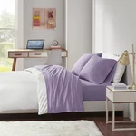 Intelligent Design Cotton Blend Jersey Knit Bed Sheet Set Queen, Purple. Fixed Price $67.26.