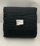 Pottery Barn Belgian Flax Linen Handcrafted Quilt Black Full Queen #Z1100. Fixed Price $220.67.