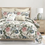 Lush Decor Sydney Floral Comforter Set, 7 Piece Full/queen, Green & Blue. Fixed Price $98.04.