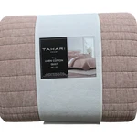Tahari King Quilt Linen Cotton Mocha Terracotta 106X92 Lightweight New. Fixed Price $99.99.