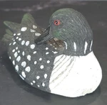 Jasco Common Loon Lint Brush Hand Carved/painted Wood 4. Fixed Price $14.99.