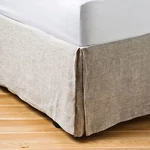 100% French Linen Bed Valance Wrap, Custom Made, Single -double Queen -king. Fixed Price $98.79.