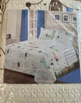 Kids Bedspread/quilt Dog Theme Print F/q Multicolor. Fixed Price $39.00.