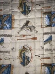 King Size-vintage Ellison-outdoorsman Comforter-fisherman-bedspread. Fixed Price $139.00.
