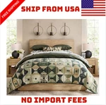 Pottery Barn Jaxson Reversible Quilt Full/queen Color Green Multi New. Fixed Price $179.90.