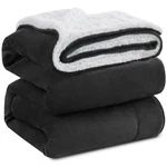 Kawahome Sherpa Fleece Size Blanket For Bed QUEEN(90" X 90"), Dark Grey. Fixed Price $59.49.