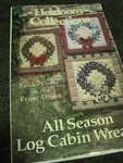 All Season Log Cabin Wreath Quilt Pattern Heirloom Collections Uncut Vtg U.s.a.. Fixed Price $13.00.