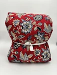 Pottery Barn Scarlett Handcrafted Reversible Quilt Full/queen Red Multi. Fixed Price $189.00.