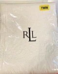Lauren Ralph Twin Palm Harbor Quilt White Embroidered Cotton Nip. Fixed Price $169.99.