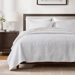 Madison Park Quebec Quilt Set - Luxurious Damask Stitching Design, Filled, Queen. Fixed Price $99.99.