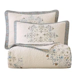 Vctops Boho Floral Embroidered Quilted Bedspread Set 3-PIECE Oversize Q.... Fixed Price $135.16.