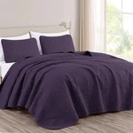 Chezmoi Collection Austin 3-PIECE Oversized Bedspread Coverlet Set (queen, Pu.... Fixed Price $59.46.