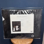 Nos New Ralph Lauren The International King Quilt Velvet Black Msrp $550 Rare. Fixed Price $249.99.