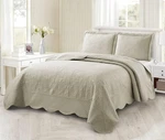 Borea Home Collection 3-PIECE Queen Ultrasonic Bedspread Set Coverlet Cream. Fixed Price $53.80.