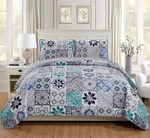 Oversized Floral Quilted 3PC Bedspread Set King/california. Fixed Price $52.59.