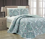 Mk Collection 3PC King Oversize Reversible Quilted Bedspread Set Floral Light.... Fixed Price $51.76.