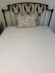 Simply Shabby Chic Pink Velvet Hand Stitched Diamond Quilt Twin Size. Fixed Price $50.00.