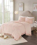 Madison Park Laetitia Medallion Fringe 3-PC. Full/queen Quilt Set Blush. Fixed Price $74.99.