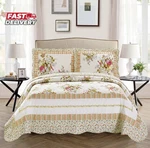 Mk Collection 3PC King/california Oversize Reversible Quilted Bedspread Set. Fixed Price $55.85.