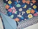 Vera Bradley Blue Lattice Yellow Orange Floral (1) Queen Quilt 88 X 90. Fixed Price $96.00.