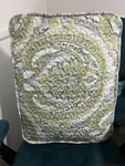 South Shore Fine Linen King Pillow Shams Quilted Lime Gray Paisleyeuc. Fixed Price $24.99.