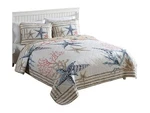 Caribbean Joe Coastal 3-PIECE Quilt Set, King, Breeze Seaweed. Fixed Price $41.95.
