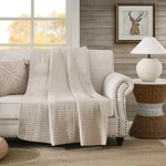 Cotton Quilted Throw Decorative Blanket. Fixed Price $39.99.