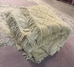 Lamont Home Chenille Bedspread Queen Soft Yellow 100% Cotton Fringed. Fixed Price $74.00.