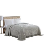 Beatrice Home Fashions Medallion Chenille Bedspread King Gray Medbpskggry. Fixed Price $119.38.