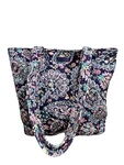 Vera Bradley French Paisley Quilted Tote Bag Purple Floral Birds Shoulder. Fixed Price $27.99.