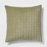 Channel Stitch Velvet Quilt Sham - Threshold. Fixed Price $10.19.