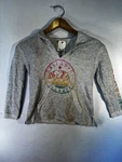 Billabong Girls S/ P/ Ch Light Heather Grey 'cali Love' Hi-lo Sweatshirt. Fixed Price $29.99.